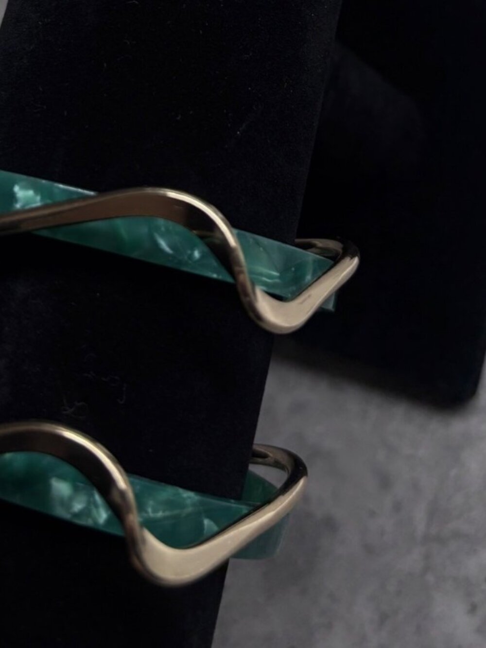 Ola Bangle Bracelet Set - Green